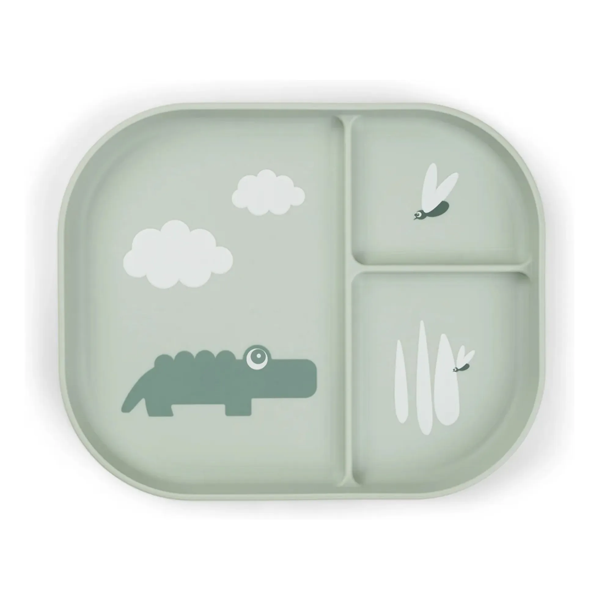 Done By Deer Sage Croco Compartmentalized Plate
