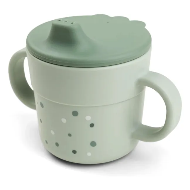Tasse d'apprentissage Happy Dots | Vert