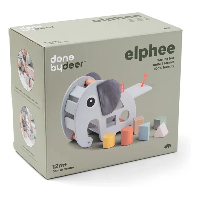 Scatola a forma di Elphee | Grigio