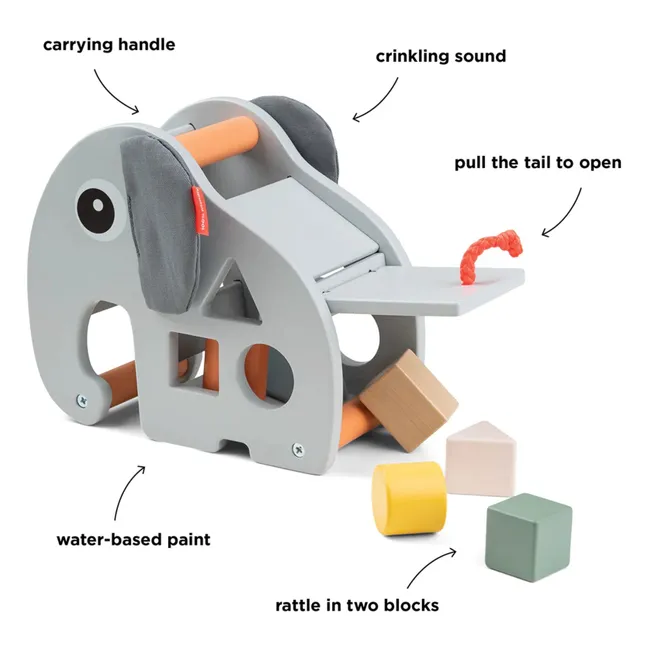 Elphee shape box | Grey