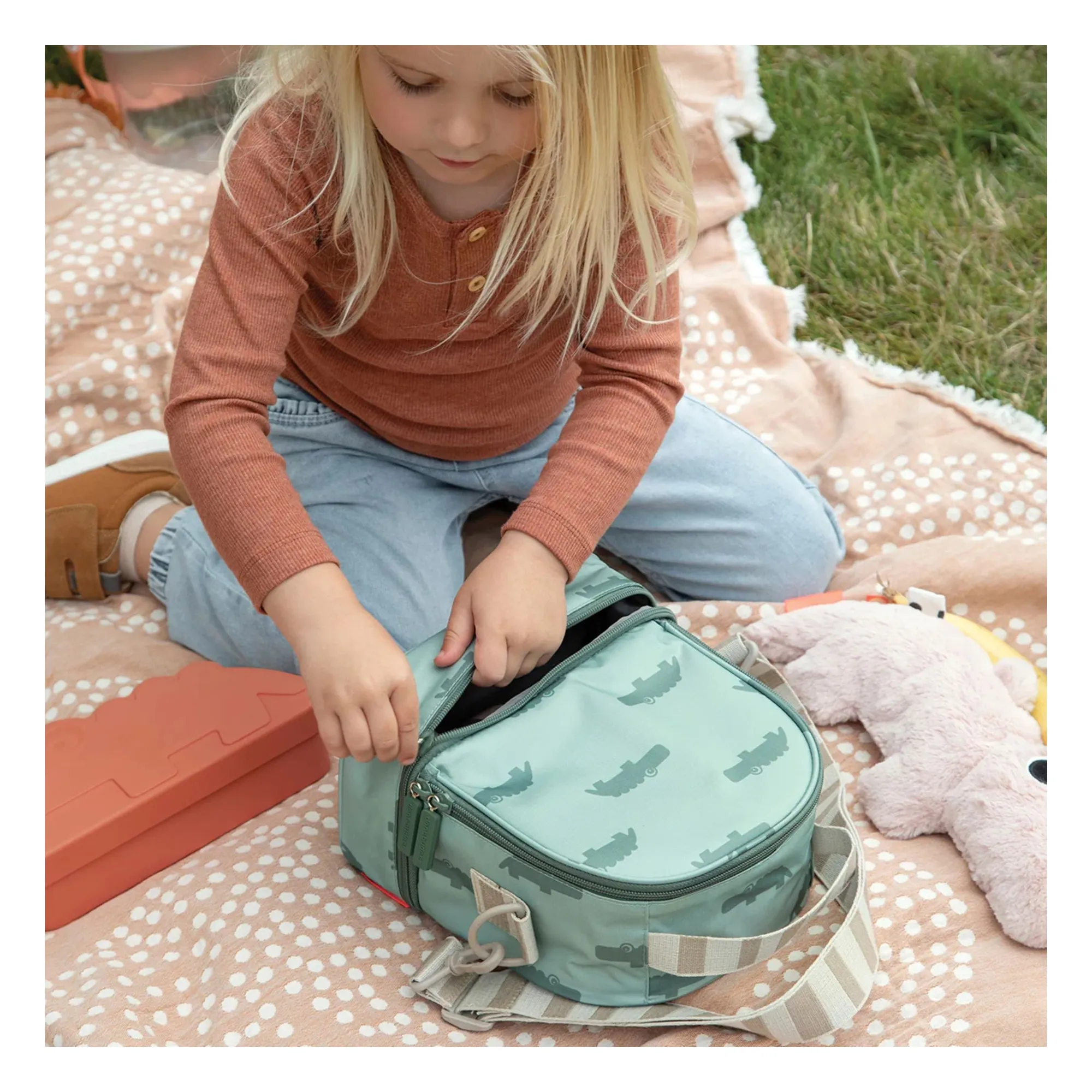 Croco cooler bag | Green- Product image n°1