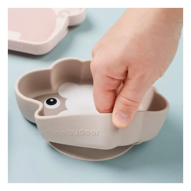 Sheepy silicone bowl with suction cup | Sand