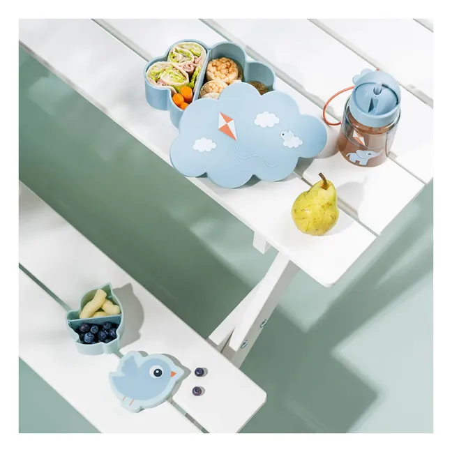 Boîtes à goûter et leur gourde | Bleu ciel