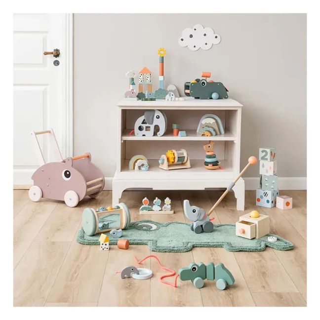 Croco pull-along toy | Green