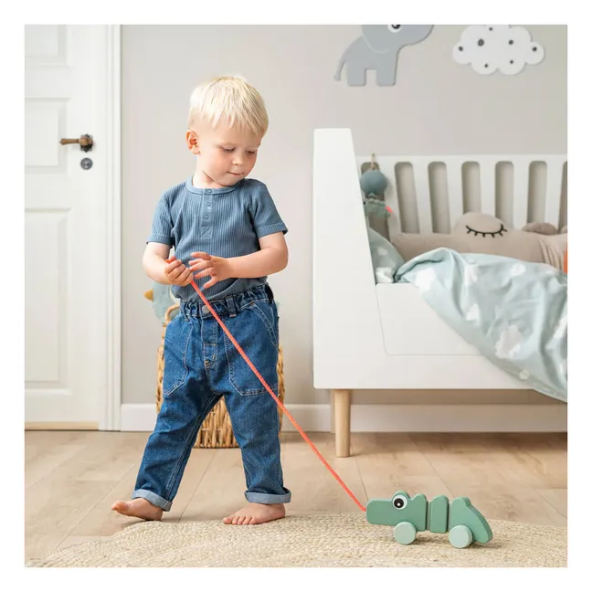 Jouet à tirer Croco | Vert