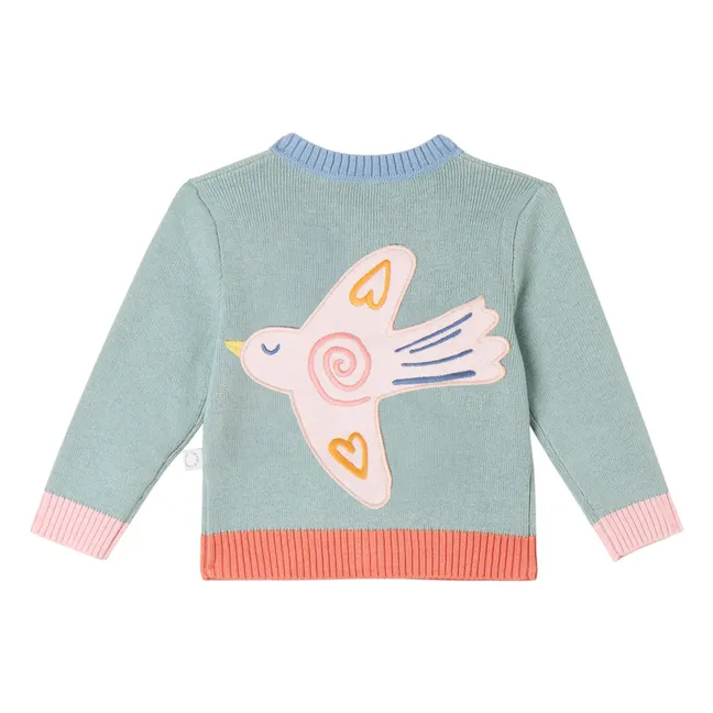 Gilet Oiseaux | Turquoise