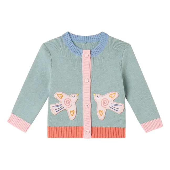 Gilet Oiseaux | Turquoise