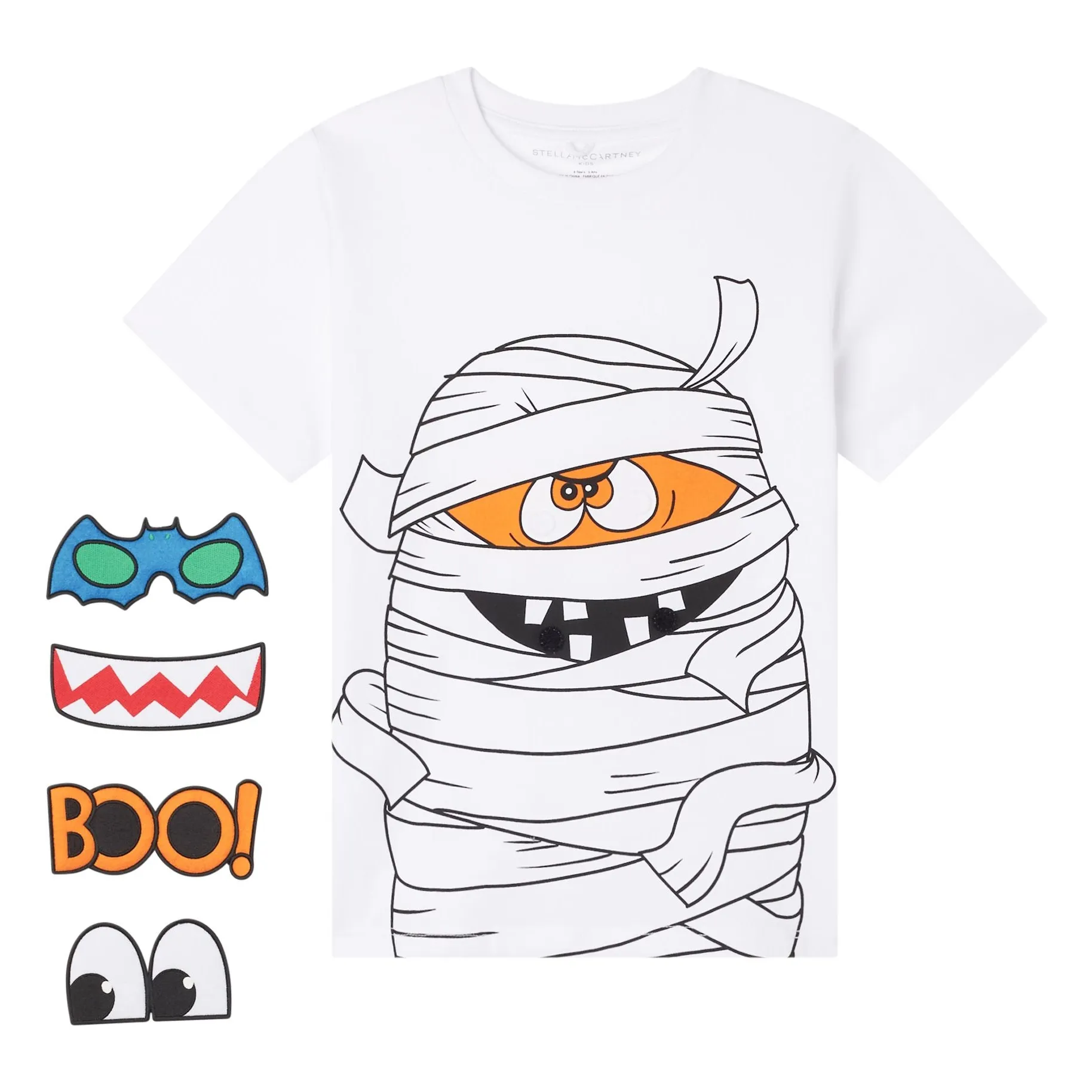 Stella Mccartney Kids White T-Shirt Patches