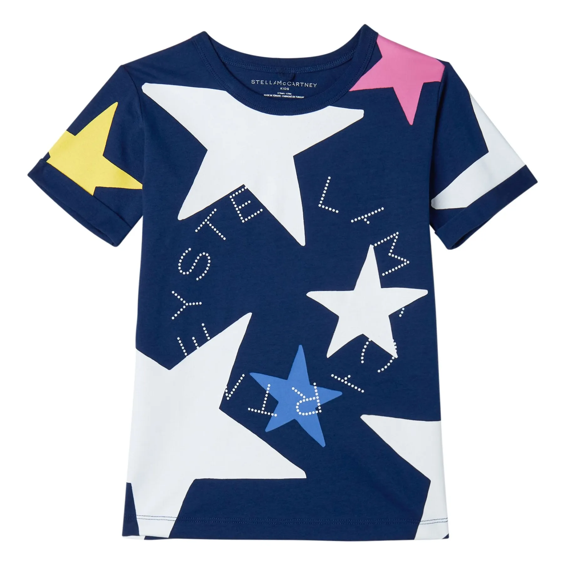 Stella Mccartney Kids Navy Blue Stella Etoiles T-Shirt