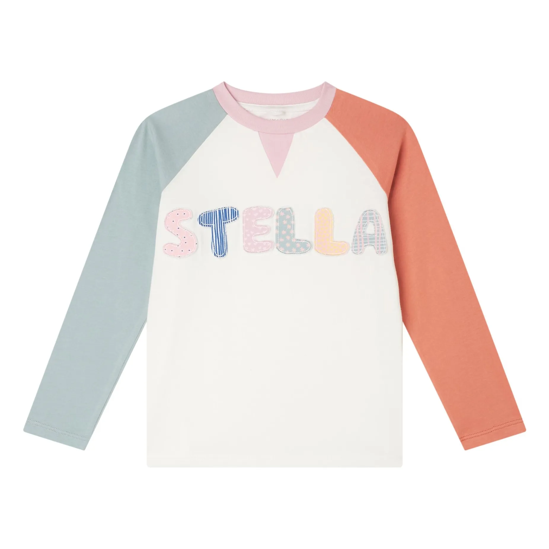 Stella Mccartney Kids Ivory Stella Colorblock T-Shirt