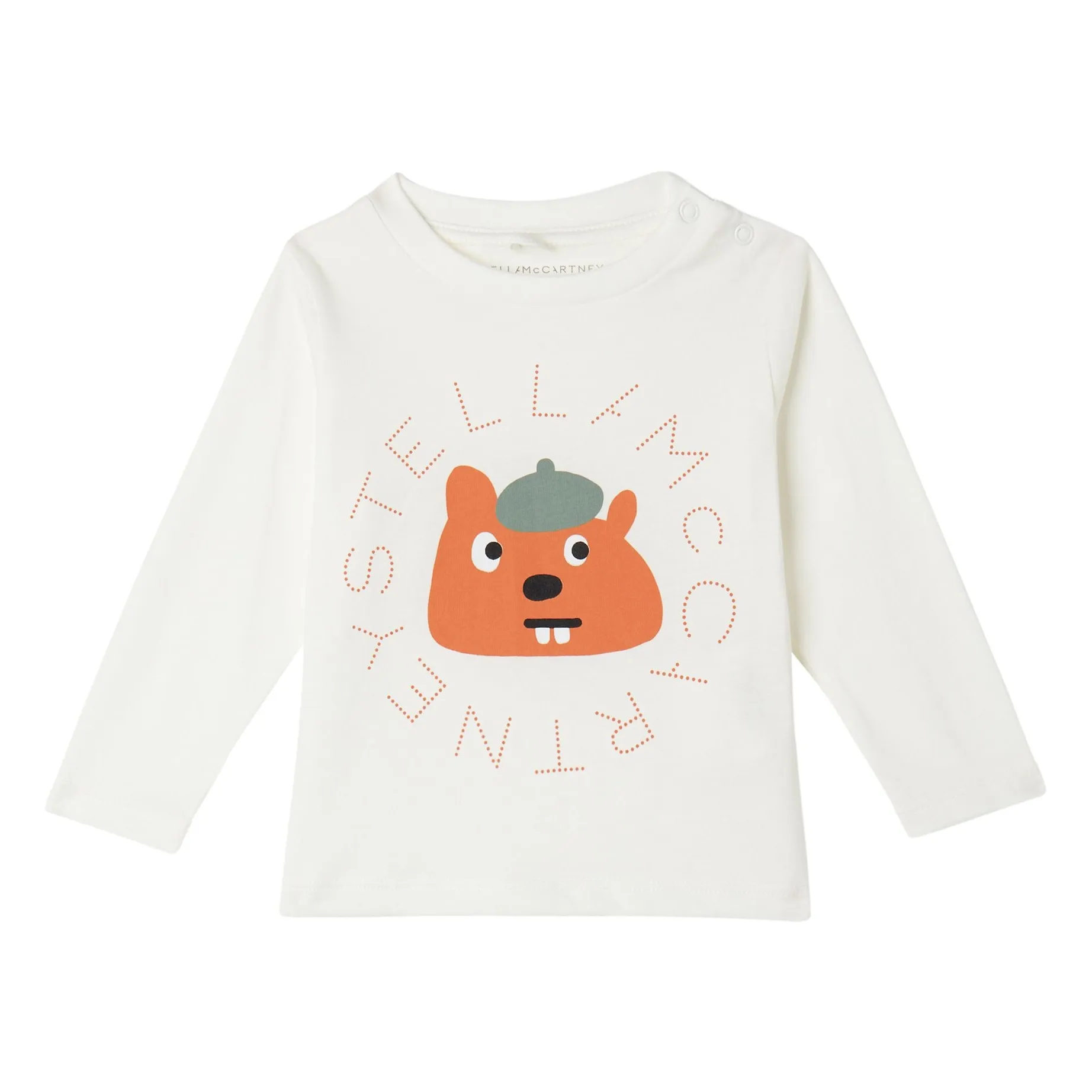 Stella Mccartney Kids Ivory Squirrel T-Shirt