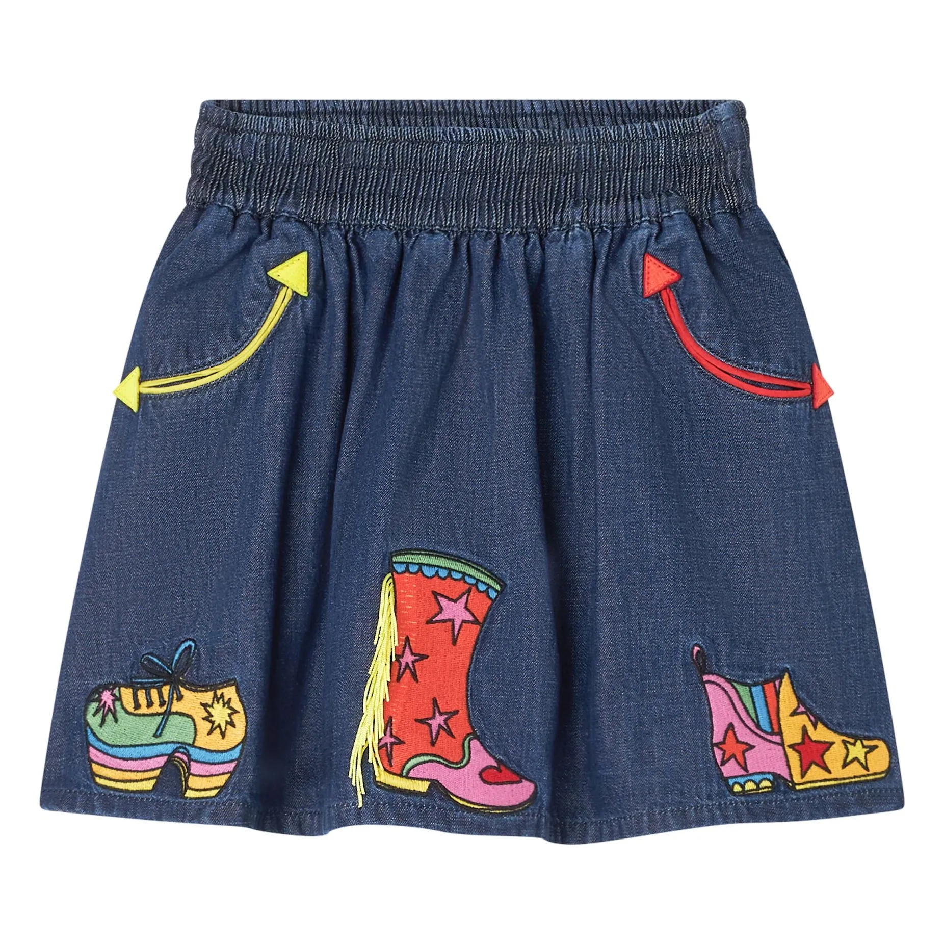 Stella Mccartney Kids Denim Blue Denim Skirt