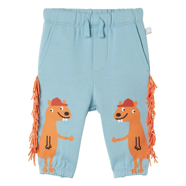Jogger Franges Ecureuils | Bleu ciel