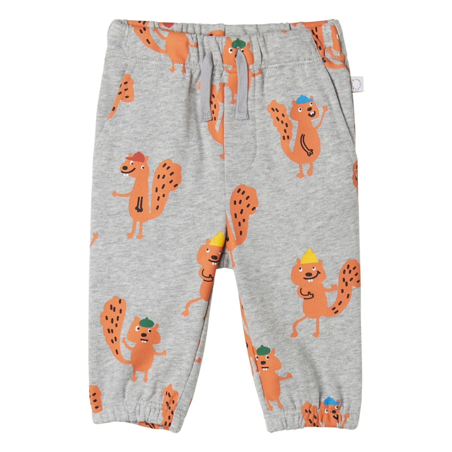 Stella Mccartney Kids Heather Grey Jogger Squirrels