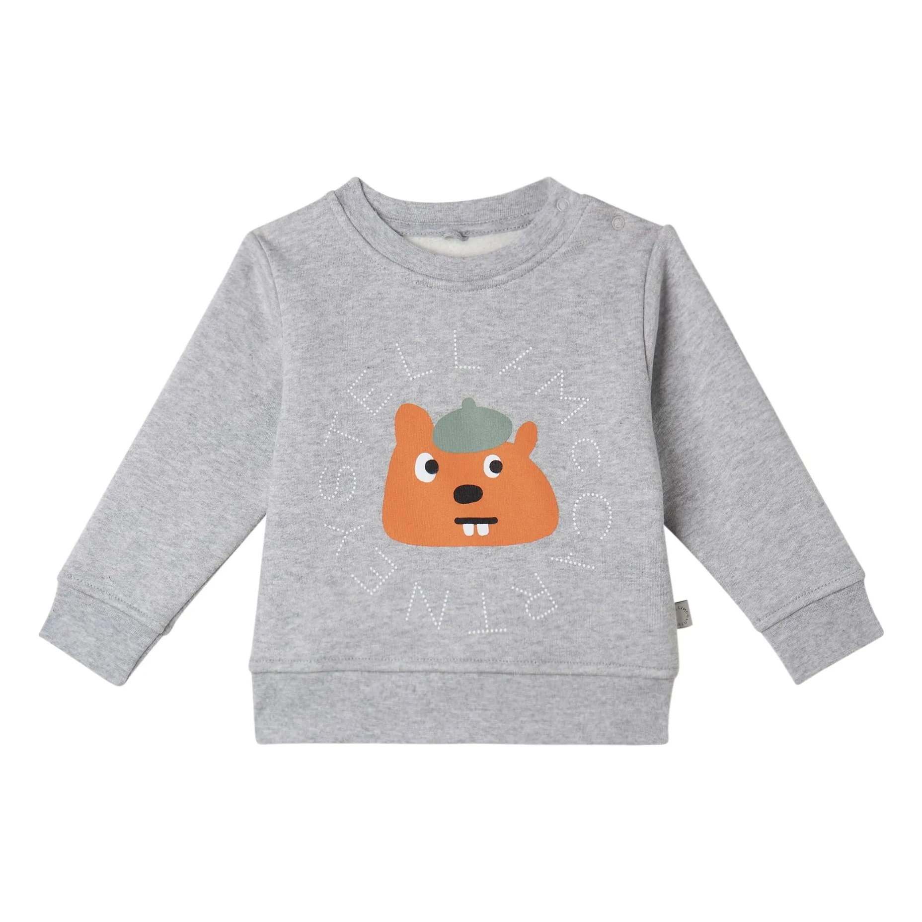 Stella Mccartney Kids Heather Grey Sweat Stella Ecureuil