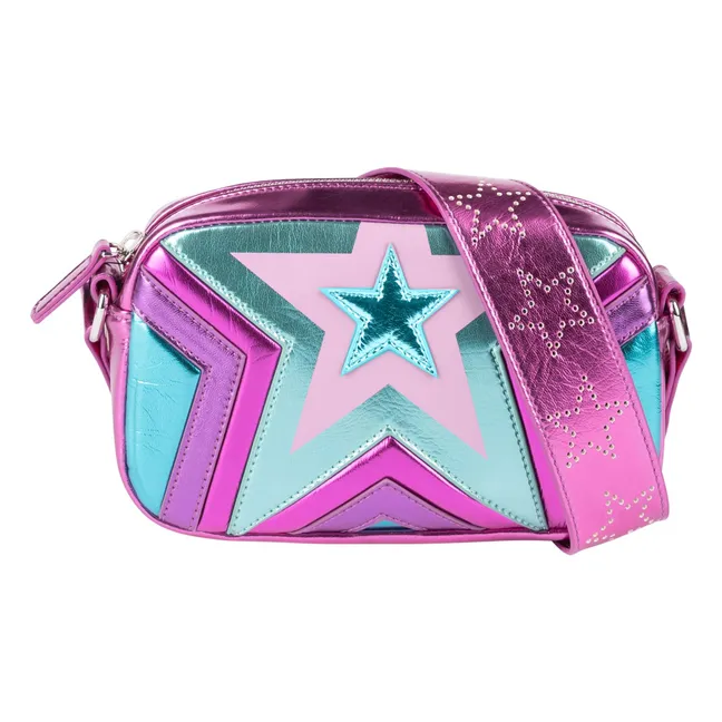Sac Etoiles Métallisé | Rose