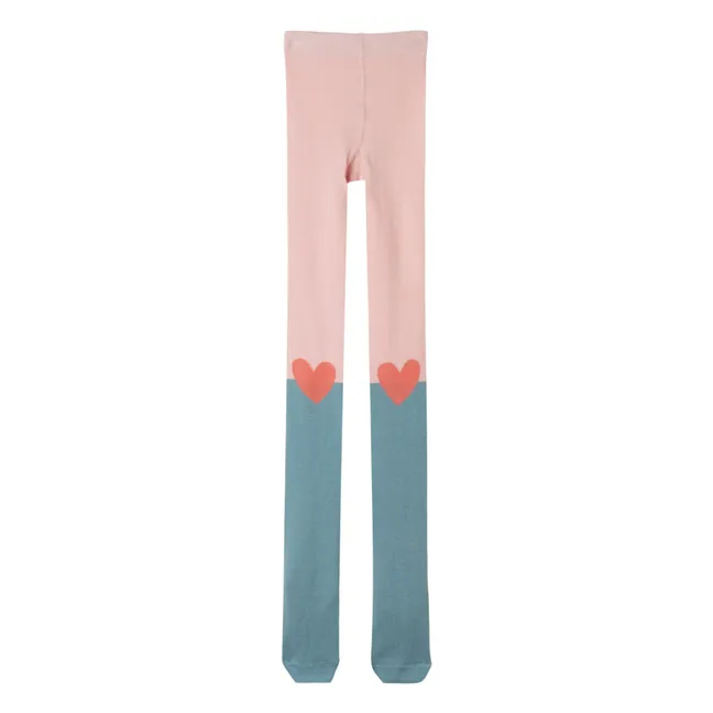 Collants Cœurs | Rose pâle