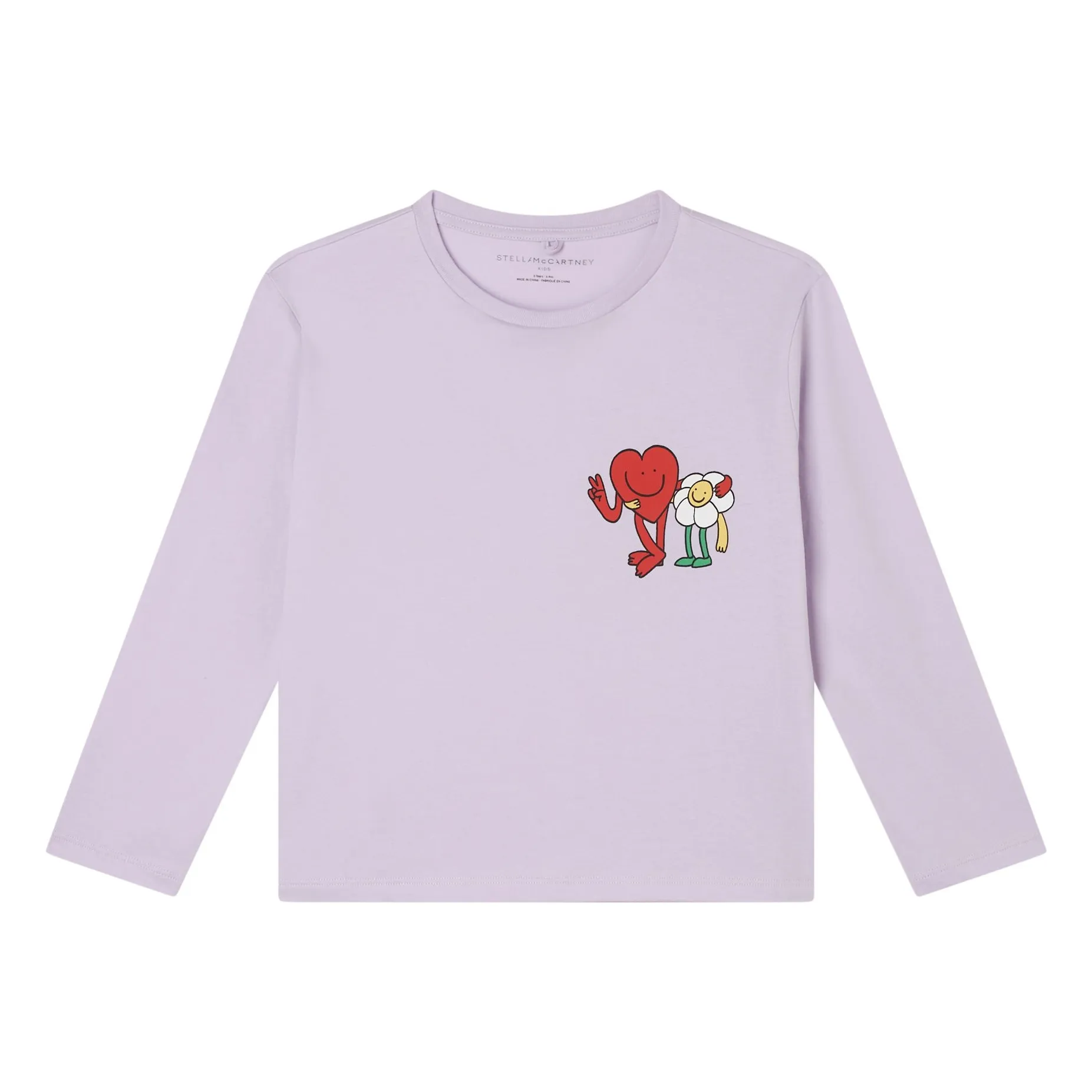 Stella Mccartney Kids Lilac Heart T-Shirt