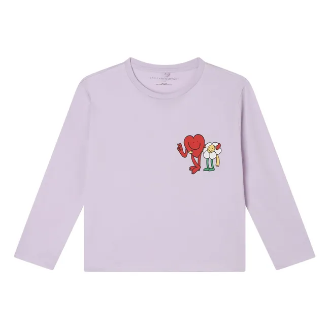 T-shirt Cœur | 	Lilas
