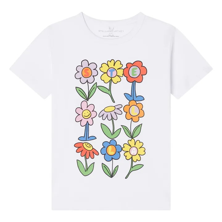 T-shirt Stella Fleurs | Blanc- Image produit n°0