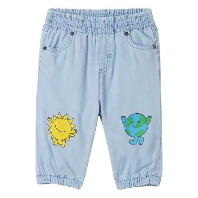 Pantalon Denim Soleil | Denim bleached