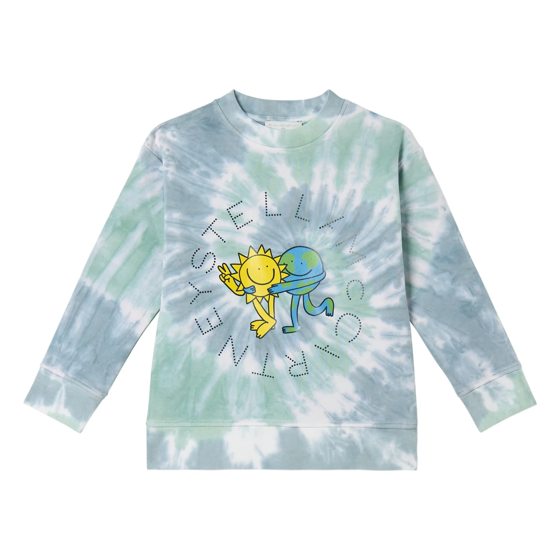 Stella Mccartney Kids Grey Tie And Dye Sweat