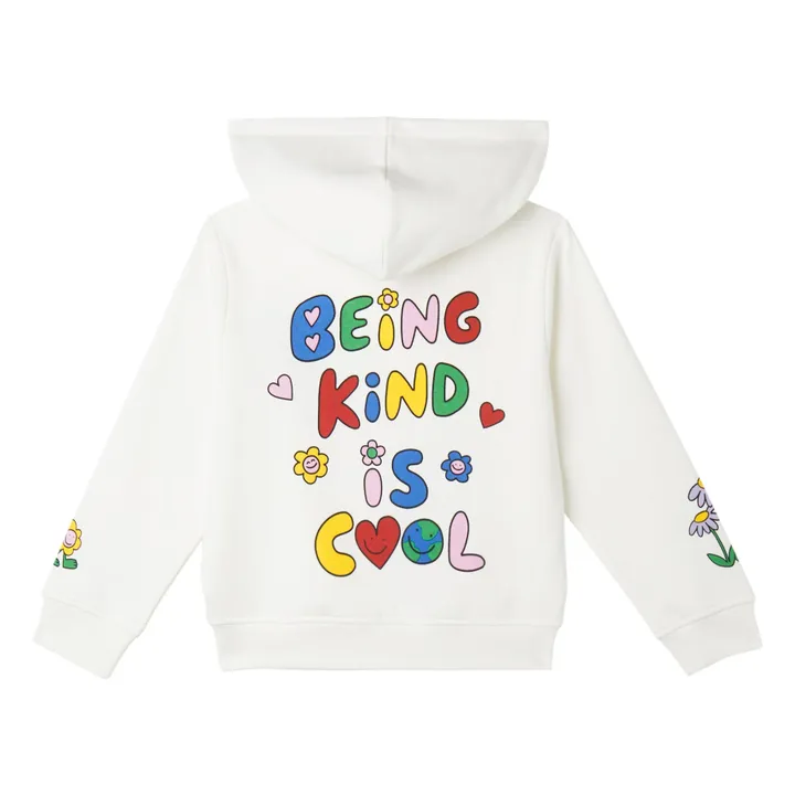Sweat à Capuche Fleurs | Ivoire- Image produit n°0