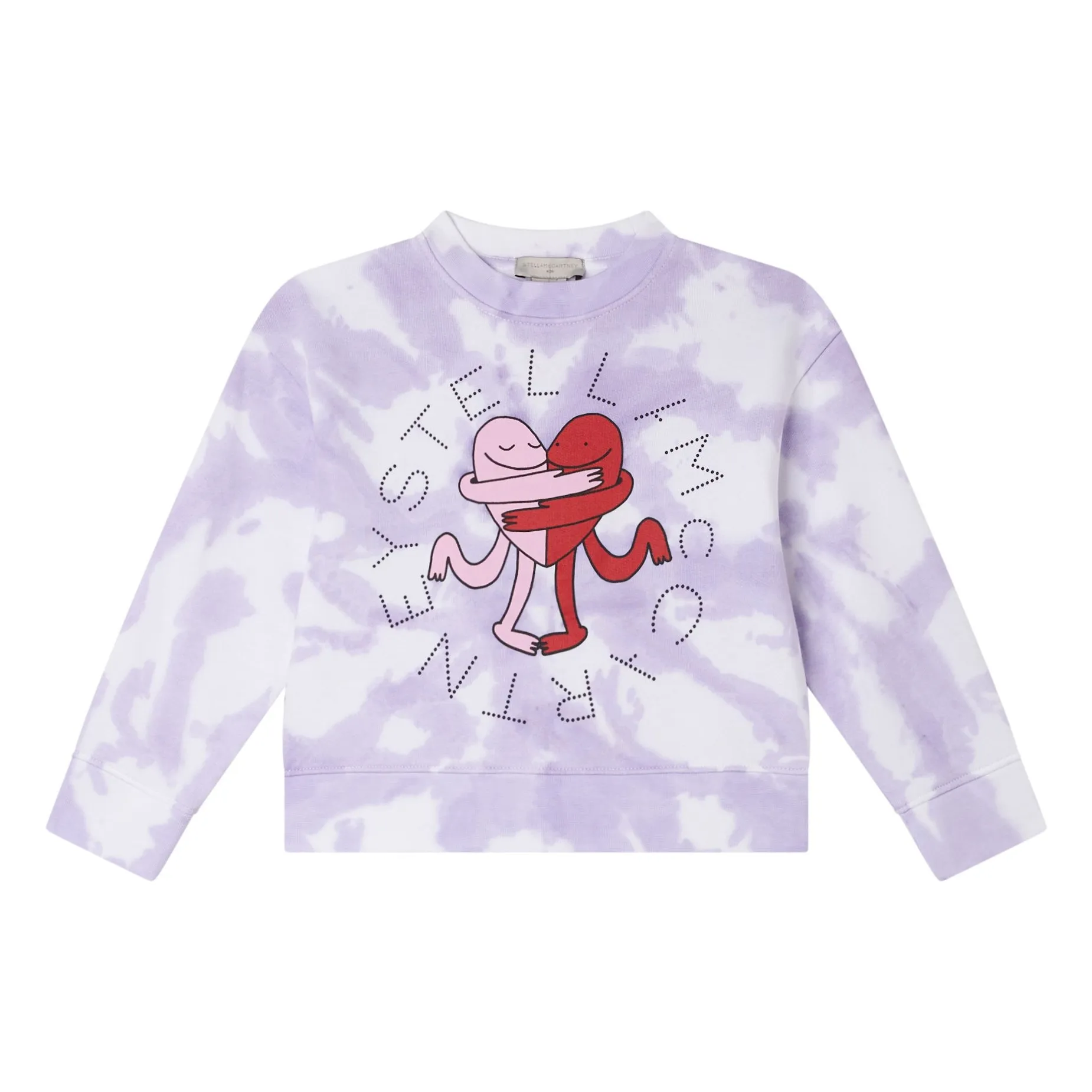 Stella Mccartney Kids Lilac Sweat Stella Tie And Dye