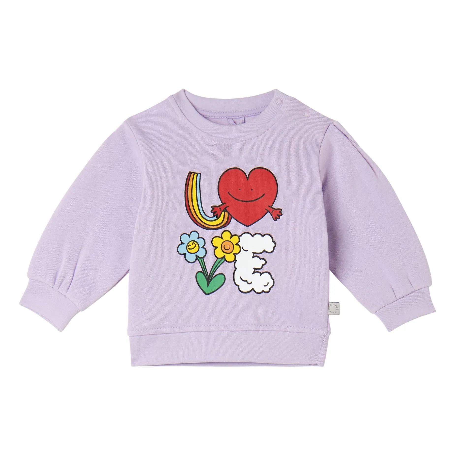 Stella Mccartney Kids Lilac Sweat Love