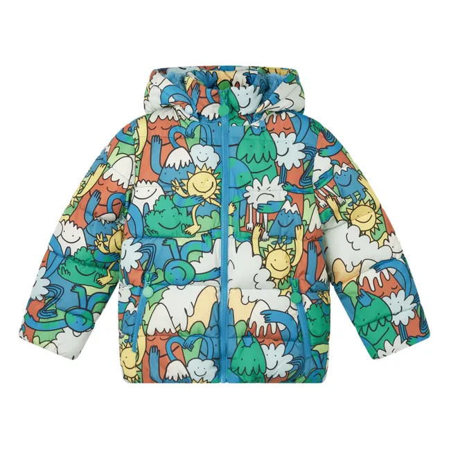 Quilted down jacket | Blue