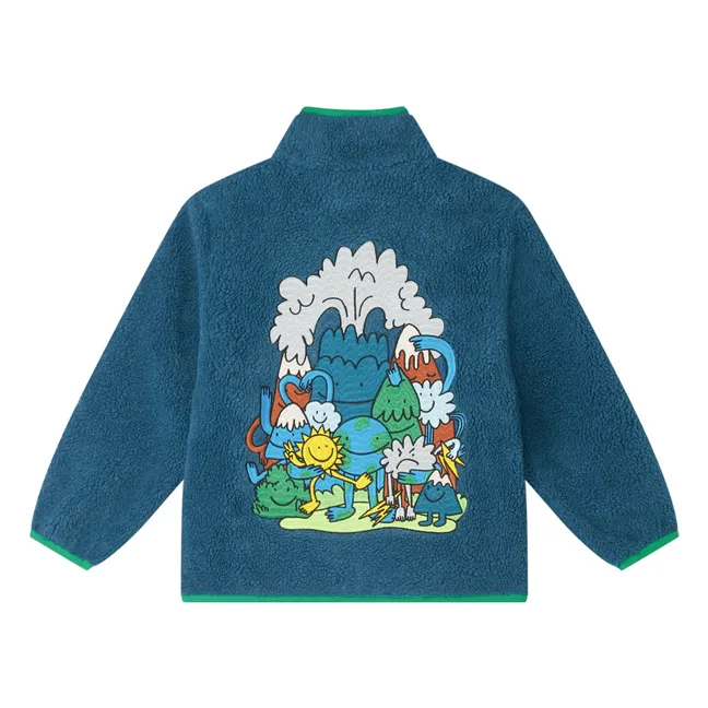 Earth Sherpa Jacket | Blue