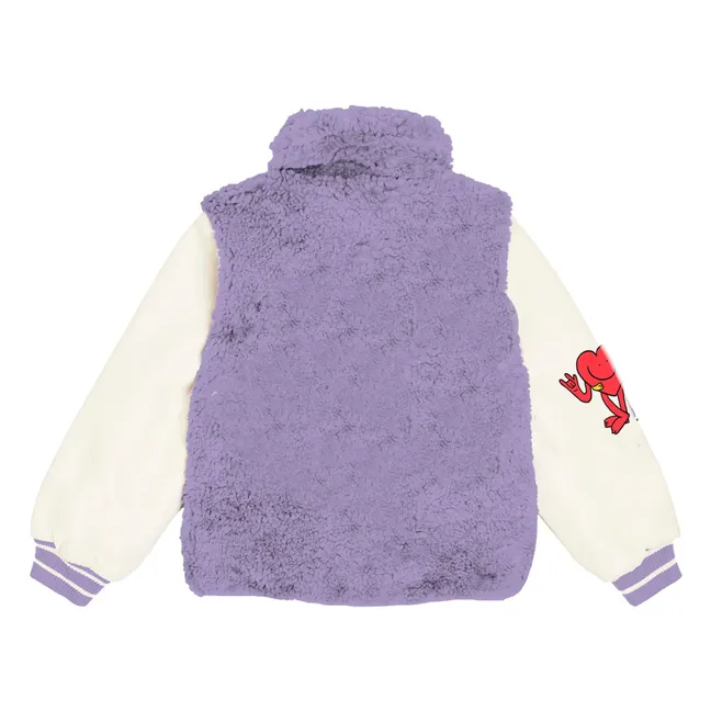 Veste Façon Fourrure Stay Earthy | Violet