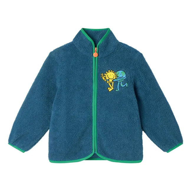 Earth Sherpa Jacket | Blue