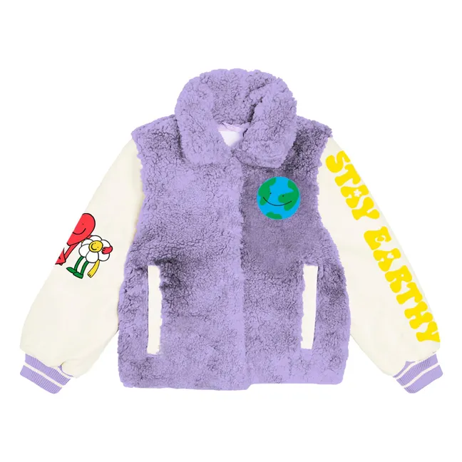 Veste Façon Fourrure Stay Earthy | Violet