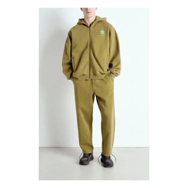 Zoky Sweatshirt mit Reißverschluss aus Bio-Baumwolle | Kamelbraun