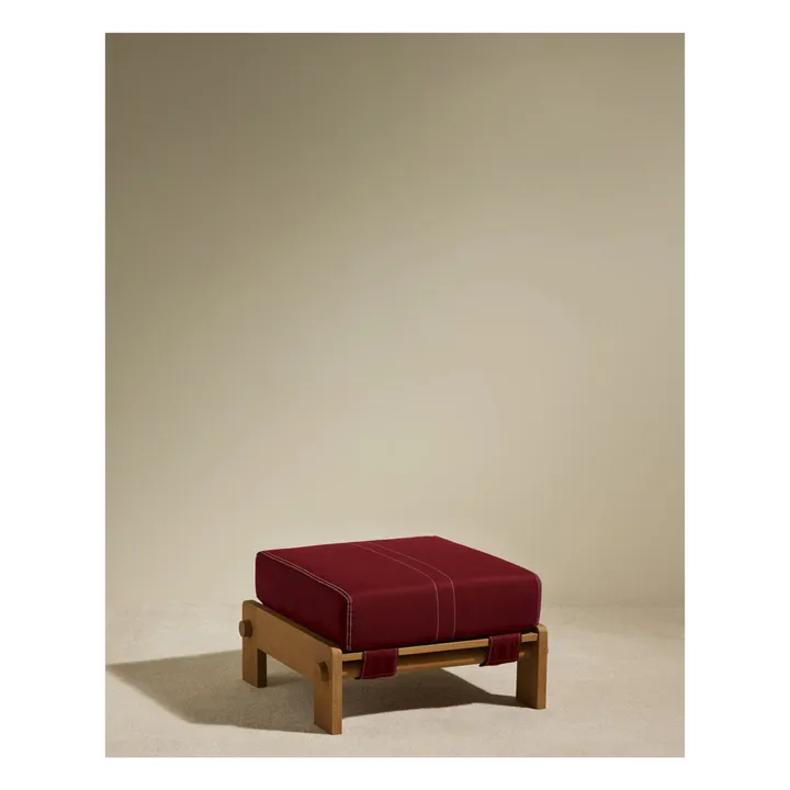 Pouf d'extérieur Graney | Carmin- Image produit n°0