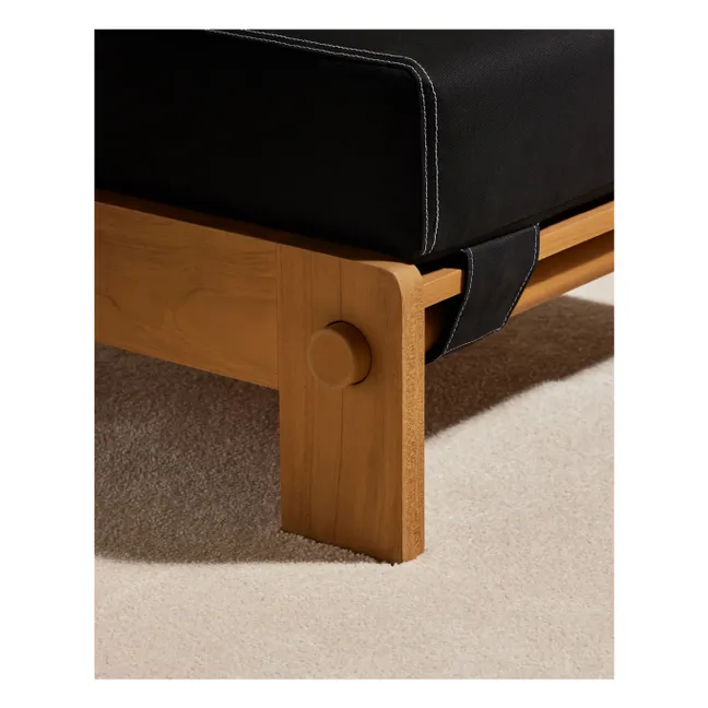 Pouf d'extérieur Graney | Noir
