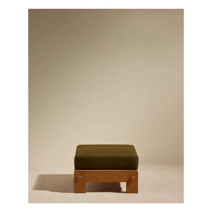 Pouf d'extérieur Graney | Vert kaki- Image produit n°1