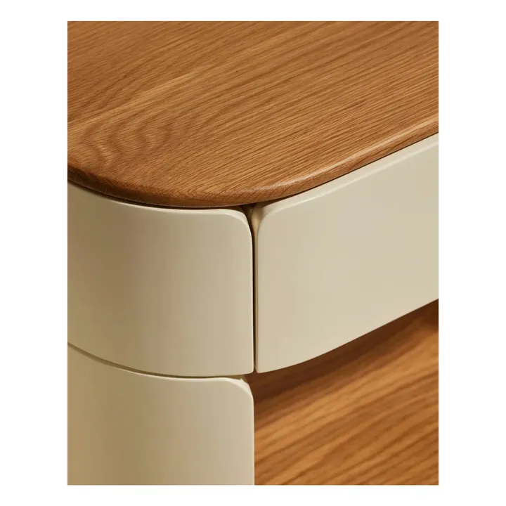 Table de chevet laquée Equilibre | Ecru- Image produit n°4