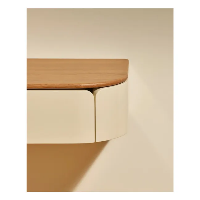 Console murale laquée Equilibre | Ecru