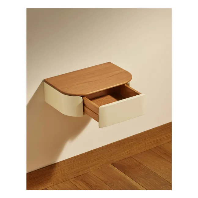 Console murale laquée Equilibre | Ecru