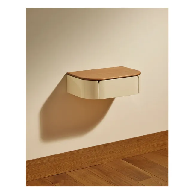 Console murale laquée Equilibre | Ecru