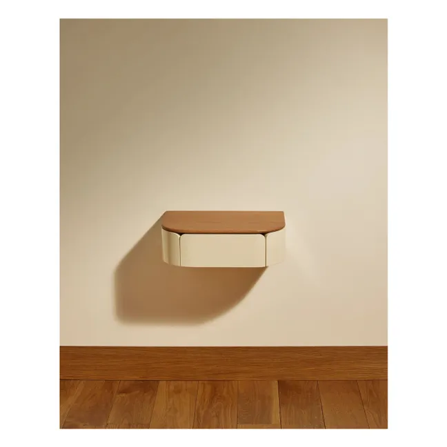 Console murale laquée Equilibre | Ecru