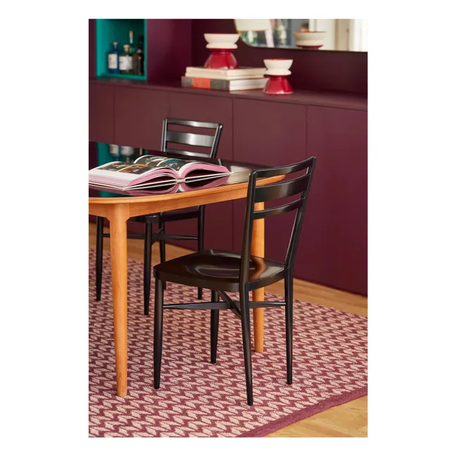 Chaise en frêne laqué Astra | Noir