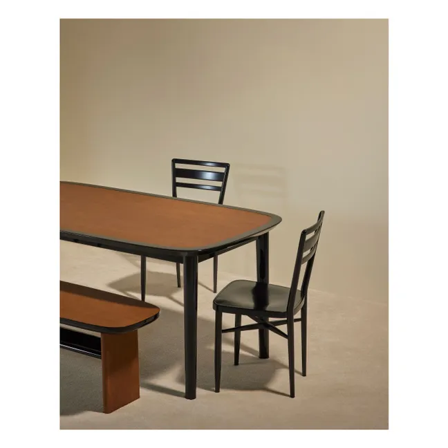 Chaise en frêne laqué Astra | Noir