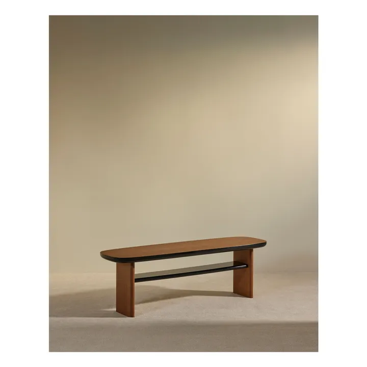 Banc en chêne Equilibre | Noir- Image produit n°0