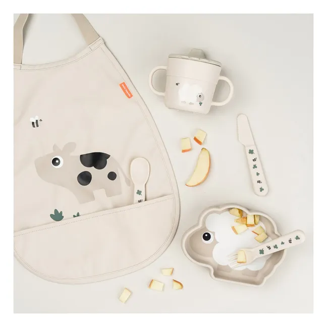 Bavoir Tiny Farm | Sable