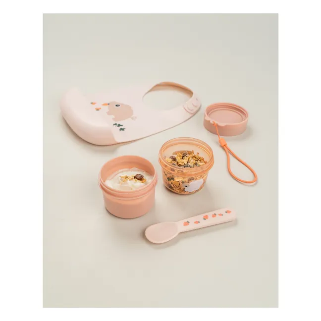 Pequeño babero de granja | Rosa Pálido