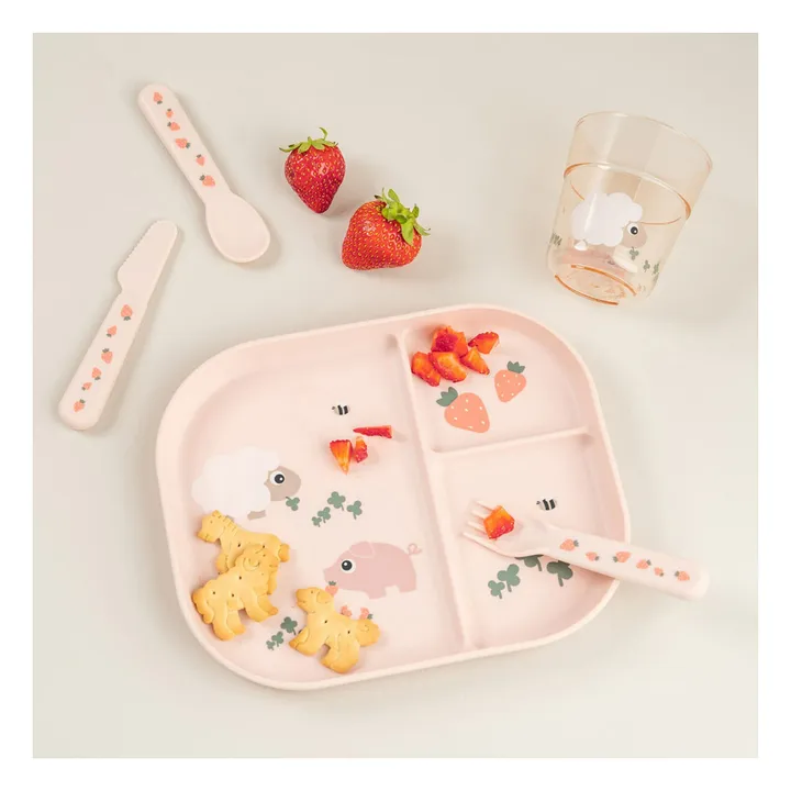 Cubiertos Tiny Farm - Juego de 3 | Rosa Pálido- Imagen del producto n°1