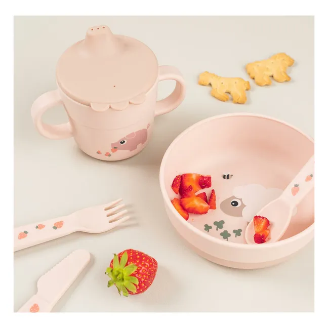 Tiny Farm learning mug | Pink